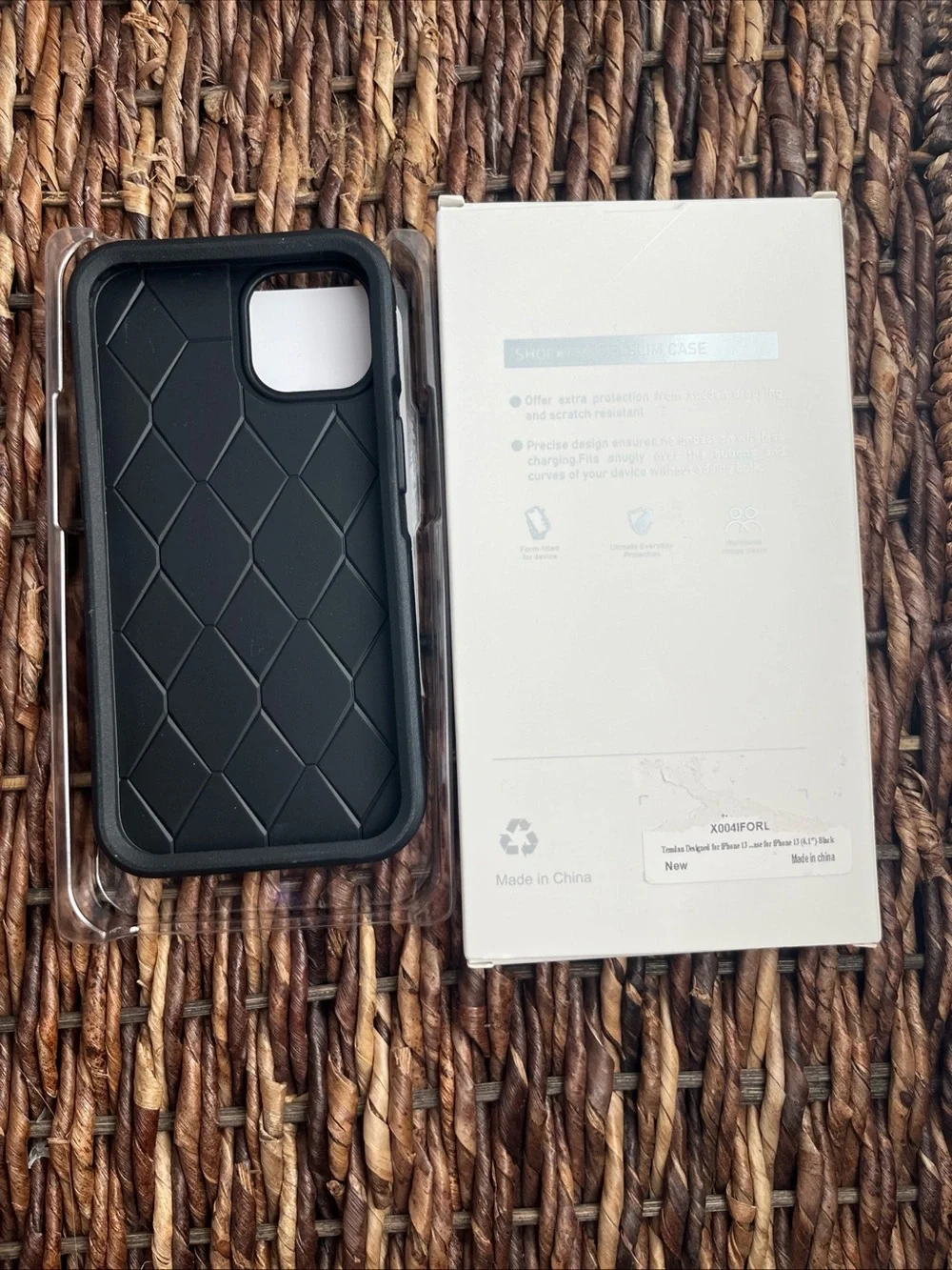 Black Magnetic-Compatible Phone 13 Case - Phone Case 6.1” Shockproof